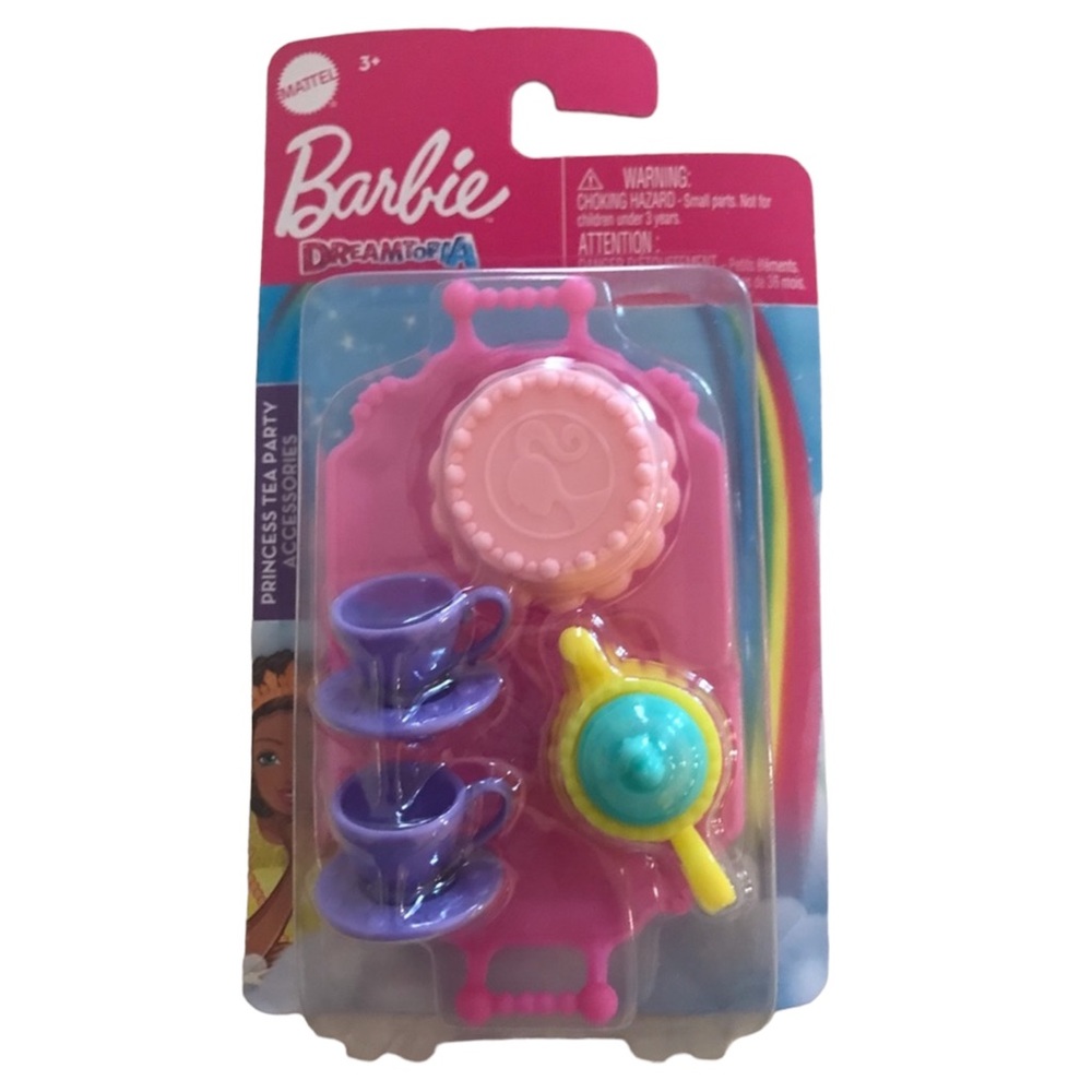 New Barbie Dreamtopia Princess Tea Party Accessories Set *NIP*